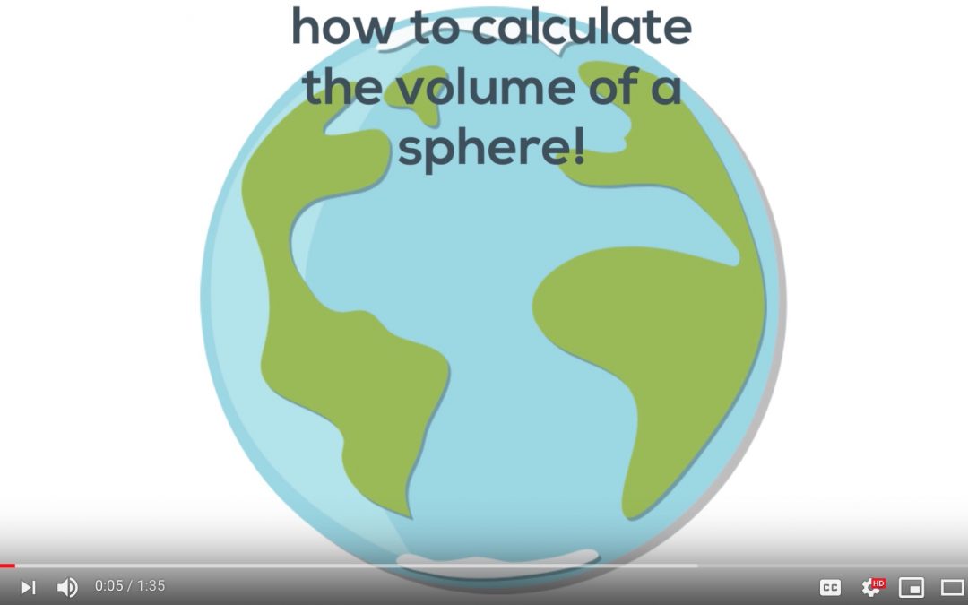 how to calculate the volume of a sphere! [Video]